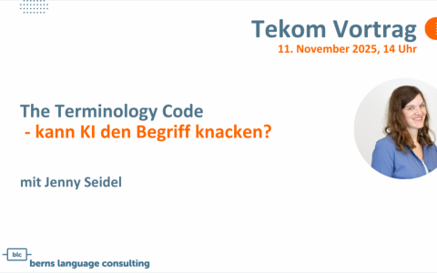 The Terminology Code – Kann KI den Begriff knacken? Terminologie