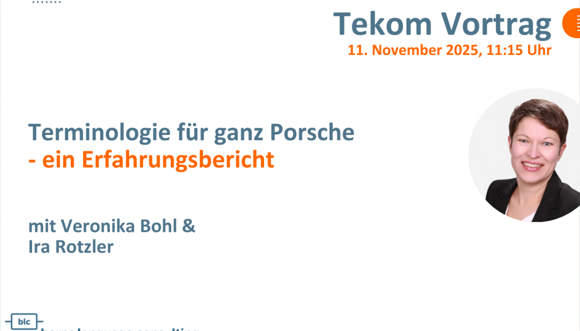 Terminologie für ganz Porsche - ein Erfahrungsbericht