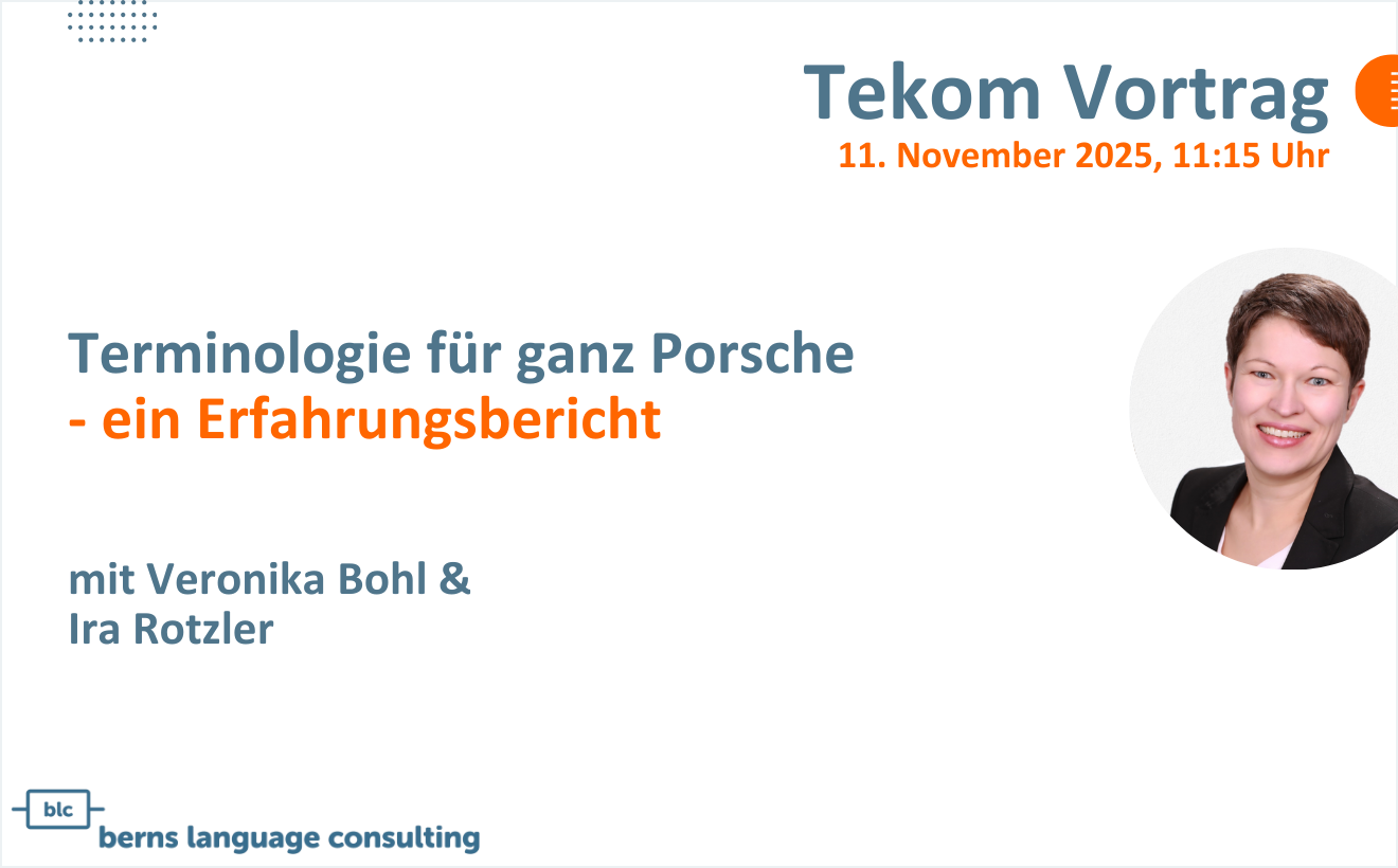 Terminologie für ganz Porsche - ein Erfahrungsbericht