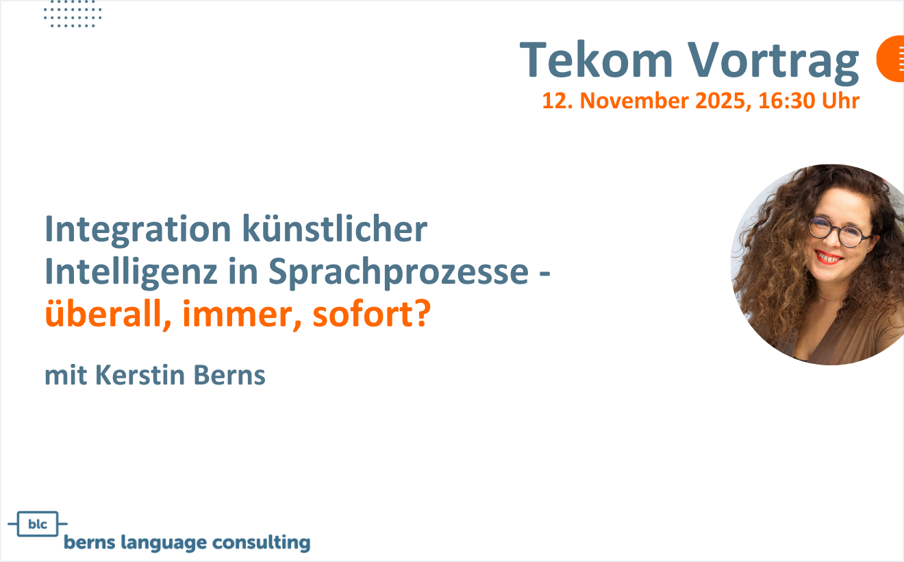 Integration Künstlicher Intelligenz in Sprachprozesse – überall, immer, sofort?