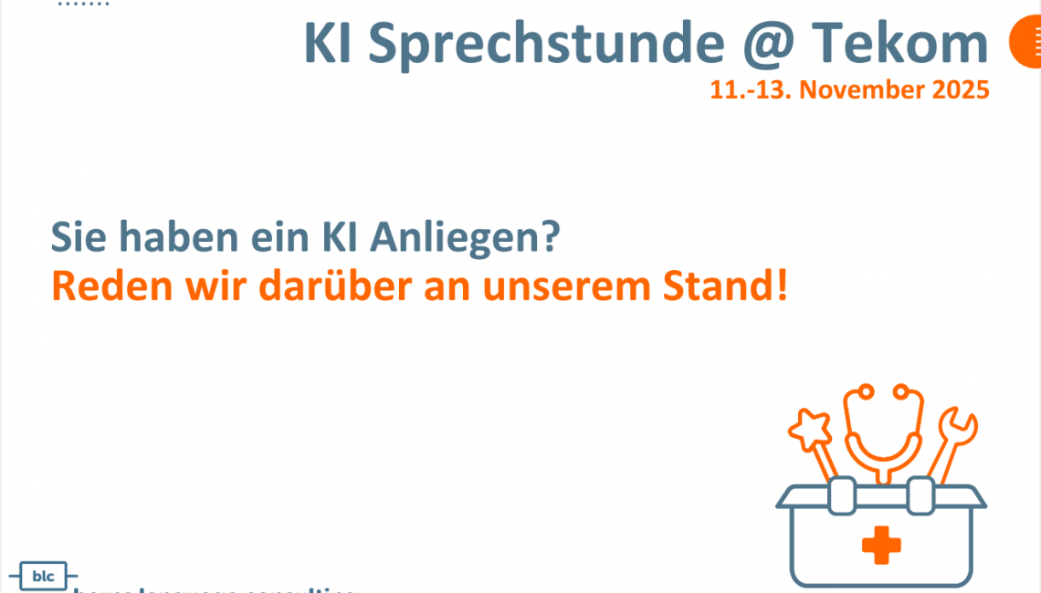 KI Sprechstunde @ Tekom
