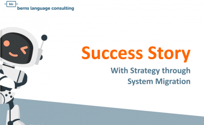 Strategy data configuration Translation Management TMS migration
