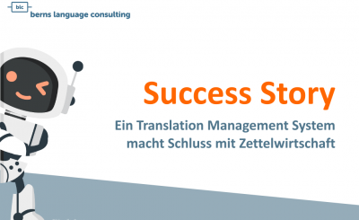 TMS Translation Management System Übersetzungsmanagement Success Story