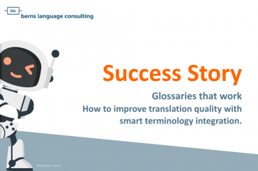 blc success story: Glorssaries that work