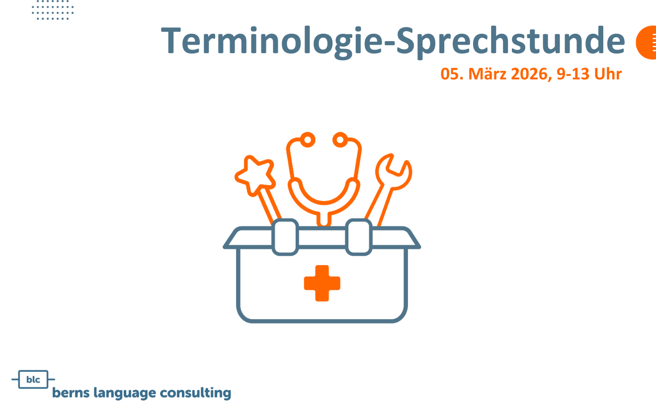 Terminologie-Sprechstunde 5.3.26