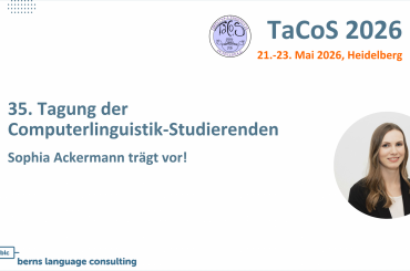 35. Tagung der Computerlinguistik-Studierenden (TaCoS)