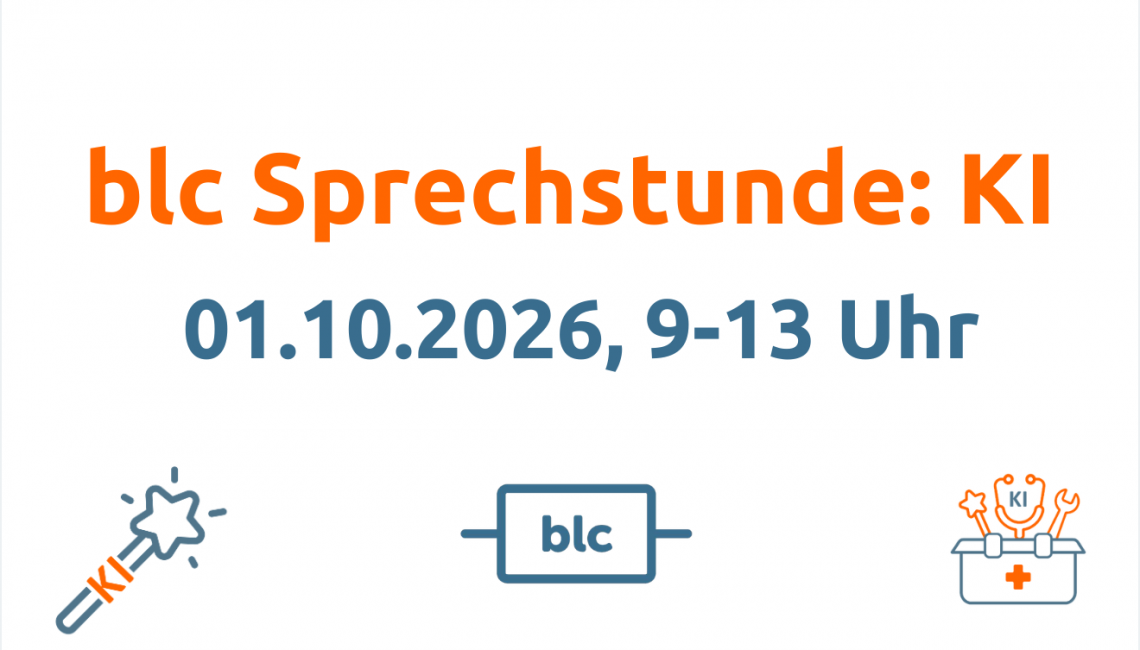 Sprechstunde KI blc