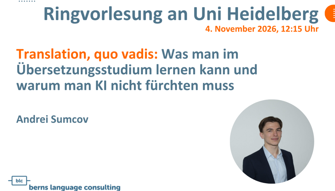 Ringvorlesung Uni Heidelberg Translation Übersetzung