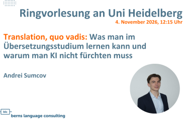 Ringvorlesung Uni Heidelberg Translation Übersetzung
