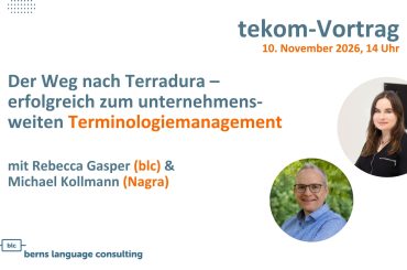 Der Weg nach Terradura – erfolgreich zum unternehmensweiten Terminologiemanagement
